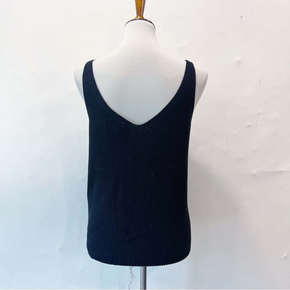 Amazon The Drop Black Sleeveless Knit Tank Top Size Small